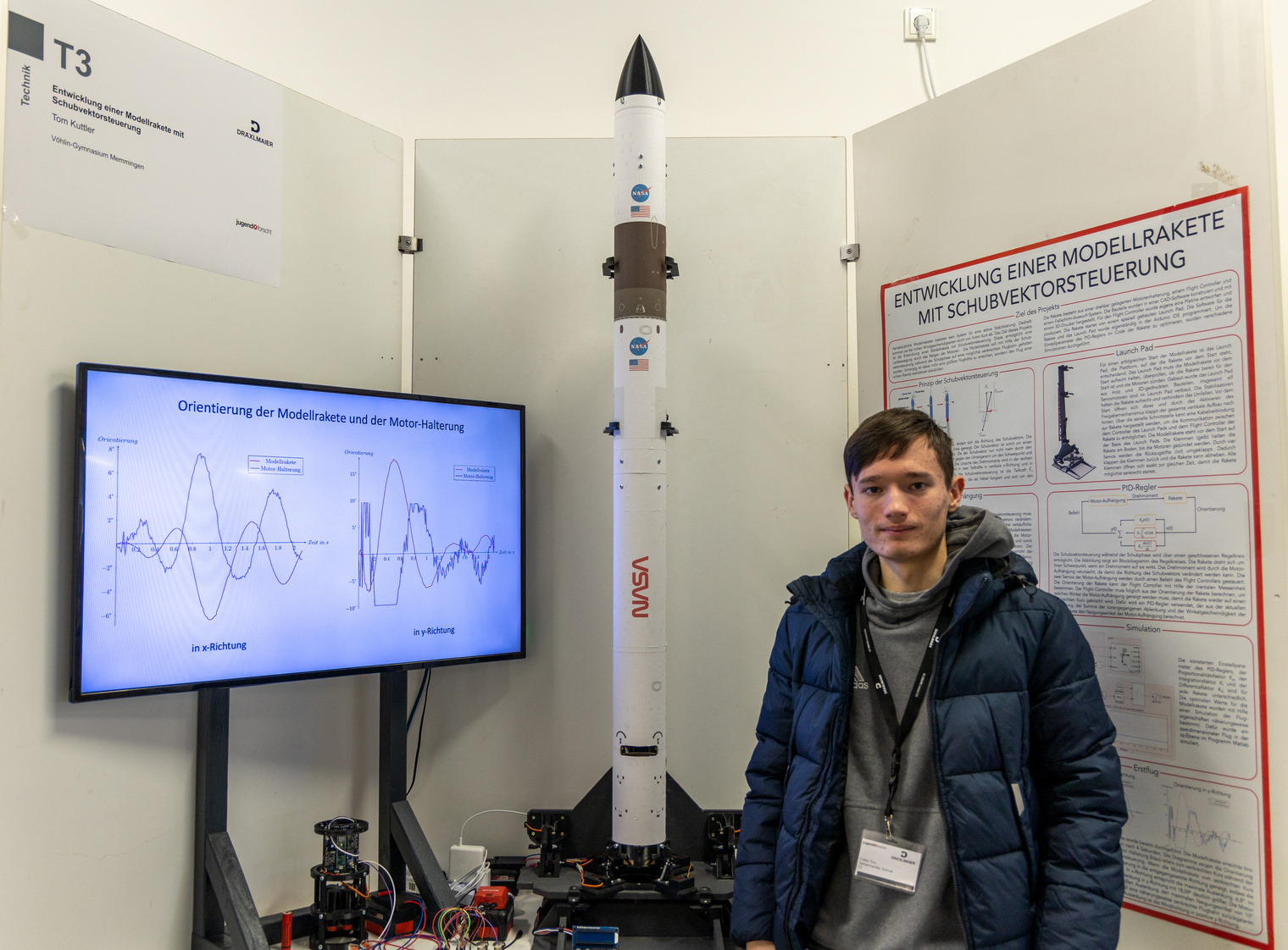 Tom Kuttler: Entwicklung einer Modellrakete mit Schubvektorsteuerung